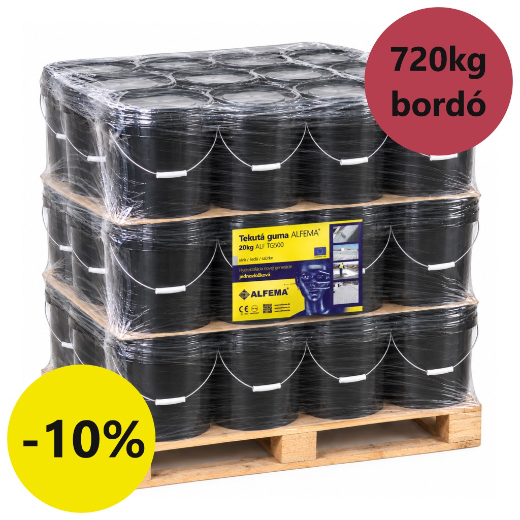 Tekutá guma ALFEMA TG500 bordó 36x20 kg