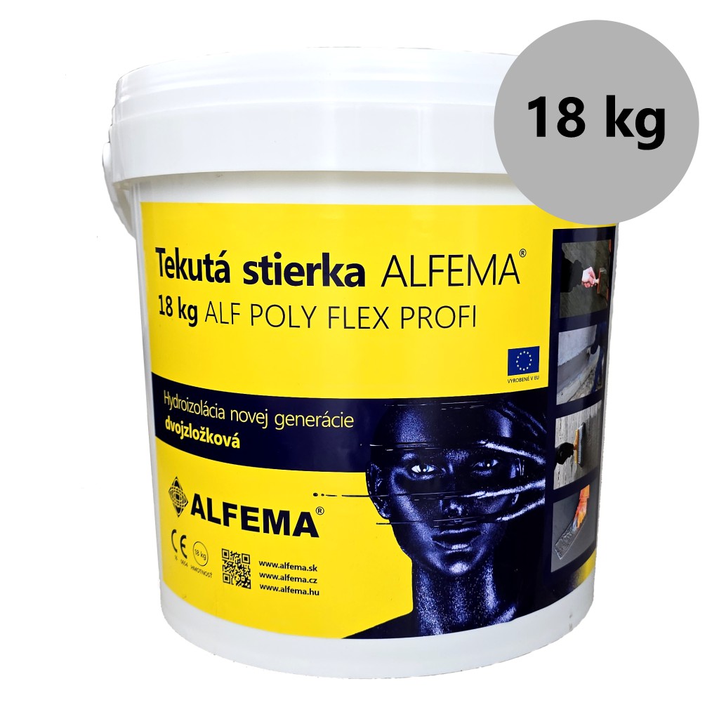 ALF POLY FLEX PROFI krystalická pružná 2K hydroizolační stěrka 18kg proti tlakové a spodní vodě