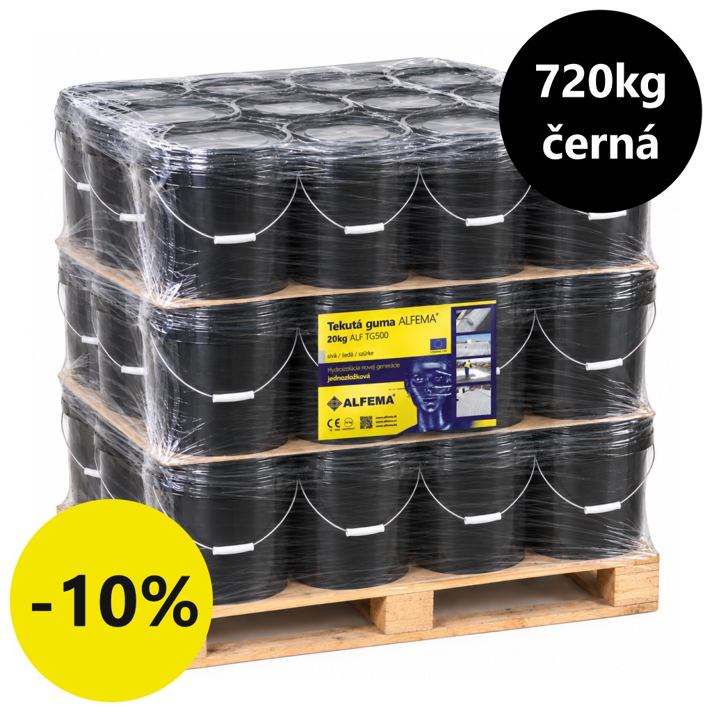 Tekutá guma ALFEMA TG500 černá 36x20 kg