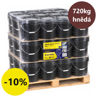 Tekutá guma ALFEMA TG500 hnědá 36x20 kg